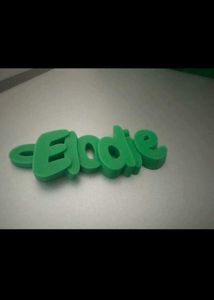 custom 3d Printed name keychain set of 4