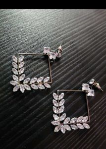 Elegant Square Leaf Earrings