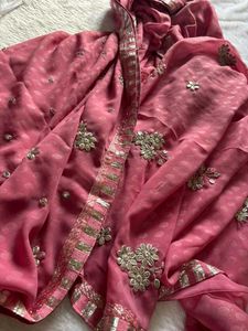Elegant Pink Saree🥰