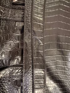 Stylish Croc-Embossed Laptop Bag