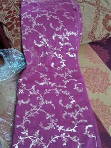 Elegant Pink &amp; Silver banarsi saree