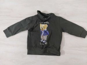 Cute Bear Print Sweatshirt