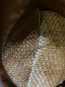 Woven sun shade hat