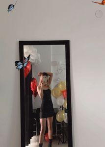 Sparkly Black Mini Dress