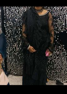 Stunning Black Sequined Lehenga Choli