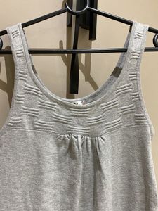 Grey Knit Tank Top