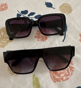 Chic Black Sunglasses - Two Styles (Combo set)