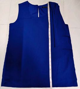 Sisley Royal Blue Sleeveless Top
