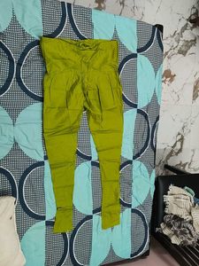 Pink and green Salwar Pants