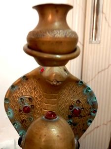 Vintage Shiva with precious stones..