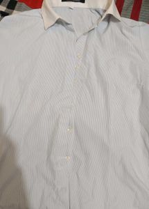 Classic Light Blue Short Sleeve Blouse