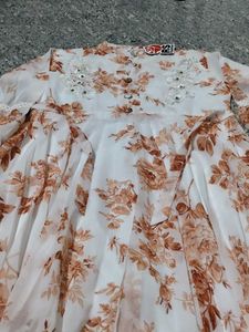 Beautiful Floral Print Maxi Dress