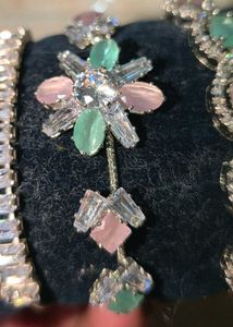 Sparkling Gemstone Bracelets Set combo of 3