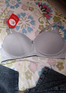 Comfortable Grey Padded Bra