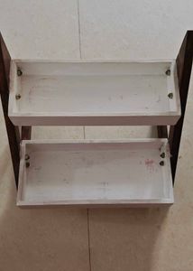 2-Tier Wooden kitchen shelf