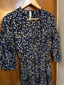 Maxi Navy Floral Dress