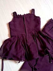 Purple Suit For Girl Baby