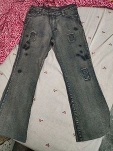 y2k inspired grey jeans