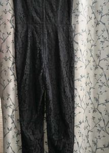 Elegant Black Lace Jumpsuit