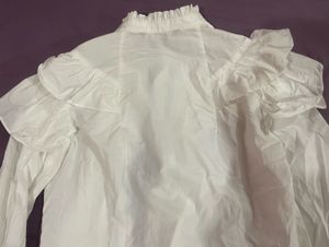 Zara Ruffled Puff Sleeve Blouse