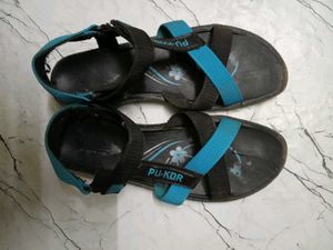 Blue &amp; Black Comfort Sandals