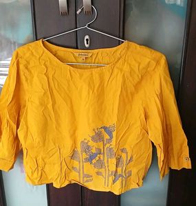 Yellow Crop Top - XL Size