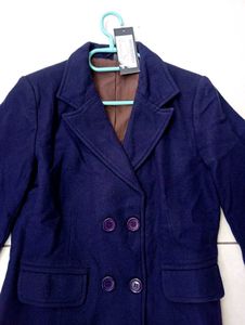 Navy Blue Double-Breasted Blazer