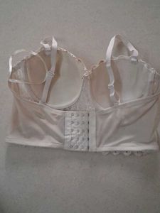 M Sparkling White Lace Bra