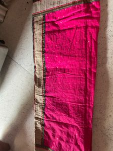 Embroidered Pink Saree