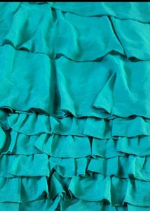 Elegant Green Tiered Dress
