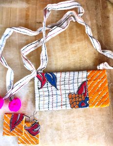 Handmade Fabric Jewelry Set