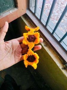 Crochet Sunflower Hairband
