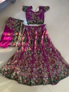 Y2k heavy work lehenga
