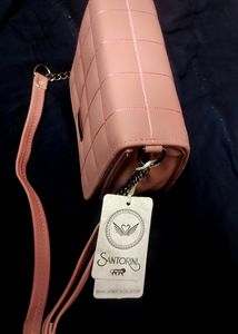 Cross Body Sling Bag For Girls. Nude Pink Shade