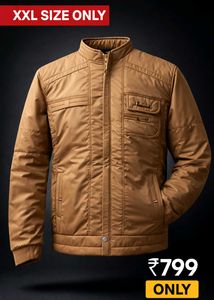 Stylish Tan Men's Casual Jacket | L, XL, XXL