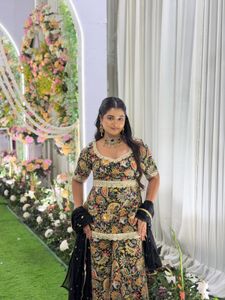 Elegant Embroidered Kurta Sharara Set 🖤