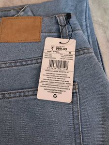 Shein Heart Print Blue Jeans | Size 30
