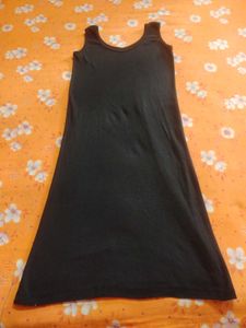 Classic Black Maxi Slip Dress