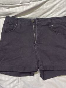 Gray Denim Shorts