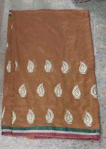 Brown Shimmery Saree