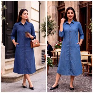 Denim Shirt Dress