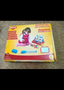 Kids Drawing Board with Magnetic Letters