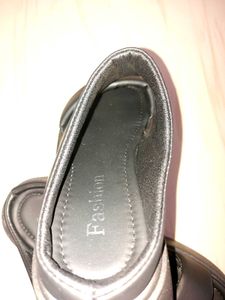 Black Platform Slide Sandals