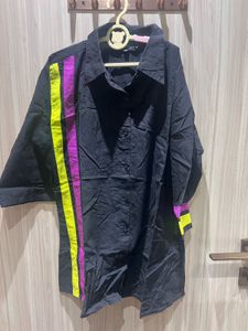 Black coord with Neon Stripes