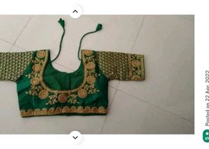 💚Beautiful Embroidery Green Blouse 💚