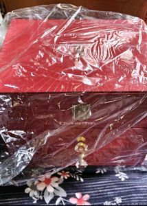 Red Jewelry Box with Mirror