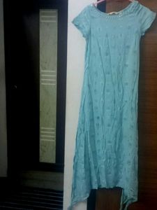Beautiful Sky Blue Ethnic Gown