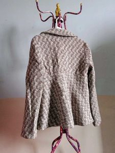 Chic Tweed Herringbone Blazer