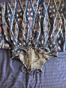 Bohemian Ikat Print Maxi Dress
