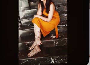 Mustard Yellow Midi Dress